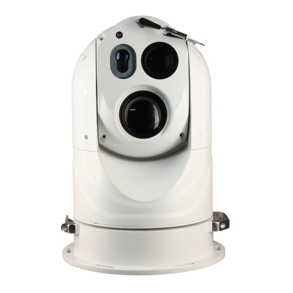 AI Enhanced Boat tracking and detection Multi-sensor thermal long range PTZ camera for boarder and coastal defense